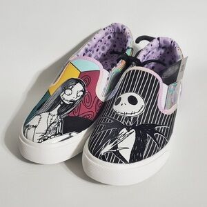 NWT Nightmare Before Christmas Slip On Shoes Jack Sally
